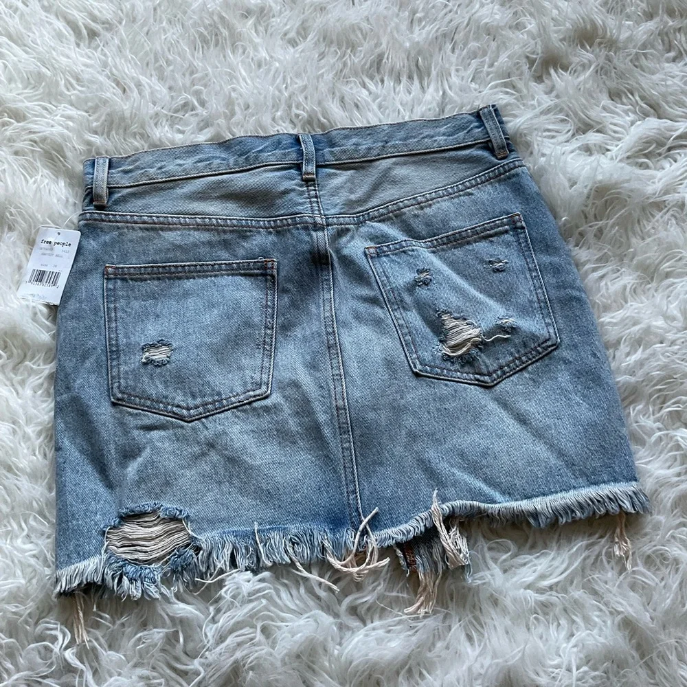 🆕Free People x‎ We The Free Relaxed & Destroyed Skirt